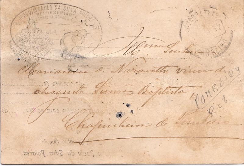 1797 v.jpg -     Lote:    1797 (verso)                   Descrição:         Carimbos circulares datados, tipo 1880. 1912 &mdash; Ceres. CE208, 1c verde, denteado 15x14, papel esmalte, em postal ilustrado circulado de Loulé (13.07.17) para Pombeiro (14.07.17). Carimbo batido a preto de "POMBEIRO".        PI       Valor Base:     &euro; 10,00     Valor Venda:     &euro;      